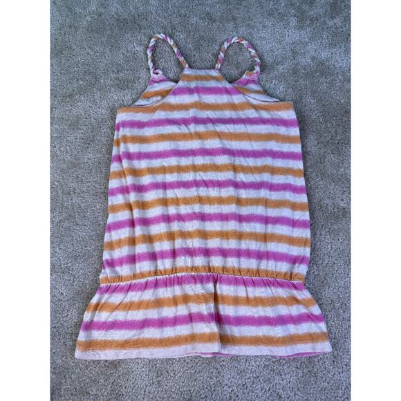 Decree Womens Tank Top Size Medium Pink Orange Striped Y2K Vintage C797 - Picture 4 of 7
